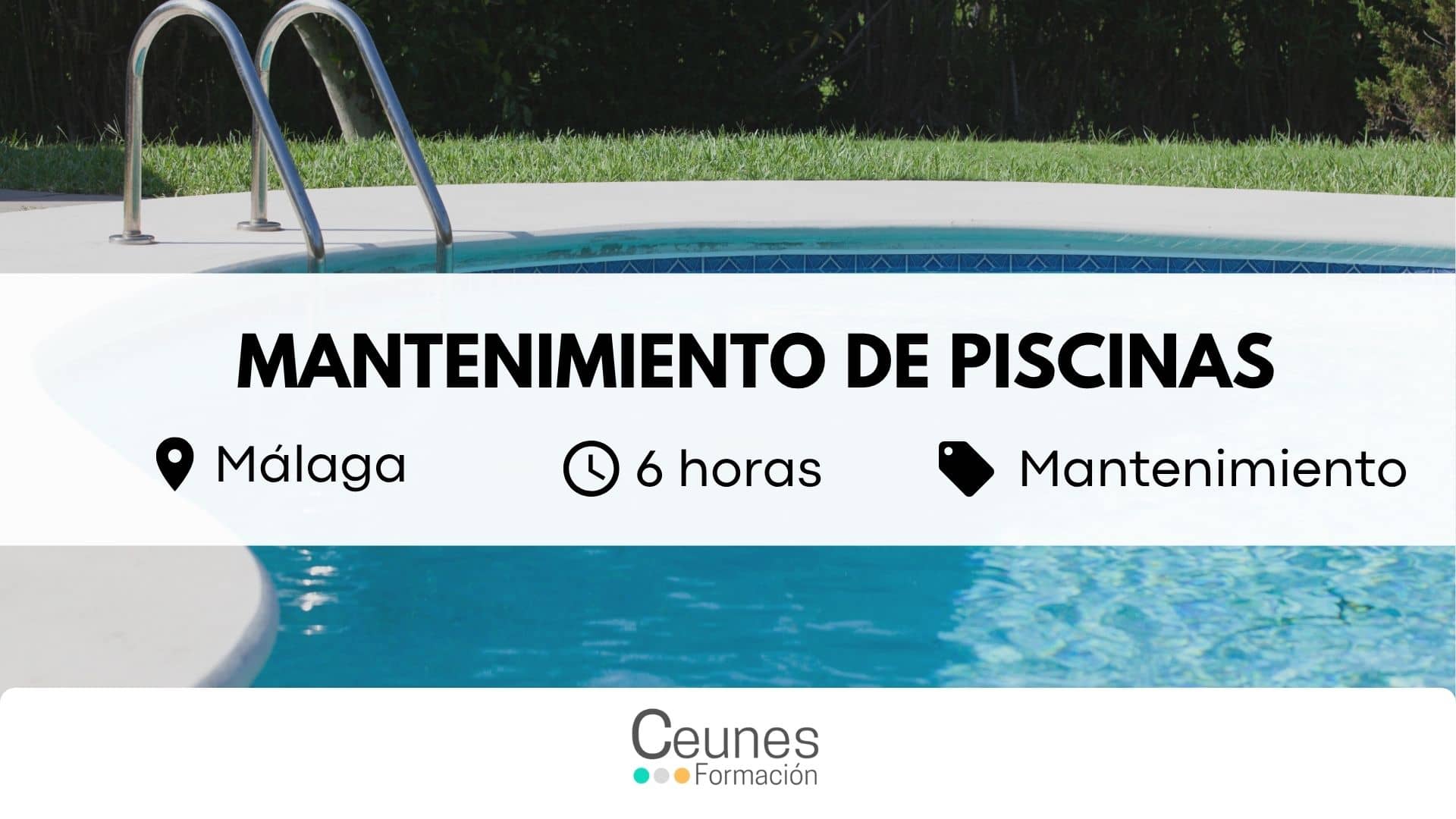 Curso de mantenimiento de piscinas 6 horas en Málaga
