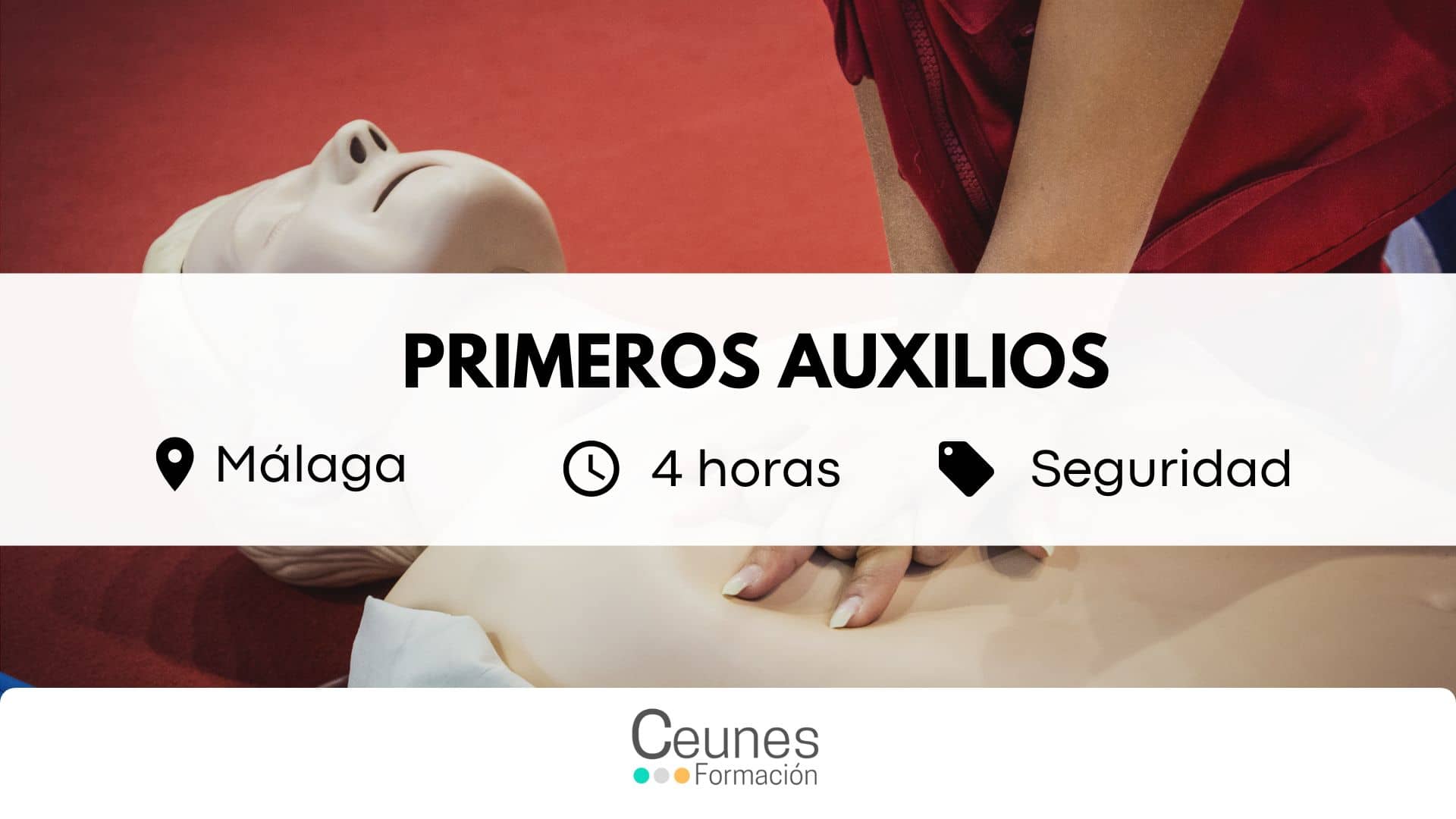 Curso de primeros auxilios malaga 4h
